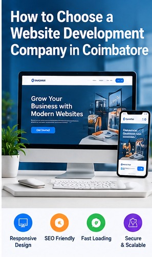 Responsive business website displayed on desktop and mobile devices